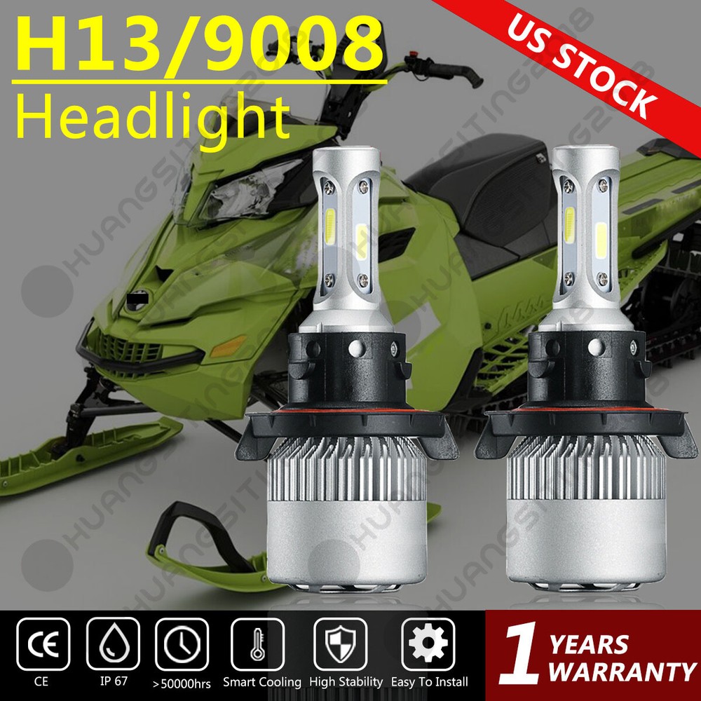 FOR Ski Doo G4 2017 - 2018 - LED Headlight Bulb Plug & Play High & Low Beam