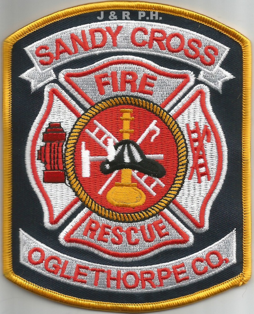 Sandy Cross  Fire - Rescue / Oglethorpe County, GA  (4" x 5" size) fire patch