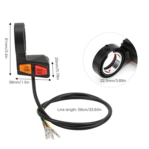 Electric Scooter Drive Switch,Handlebar Control Switch Low High Speed Single