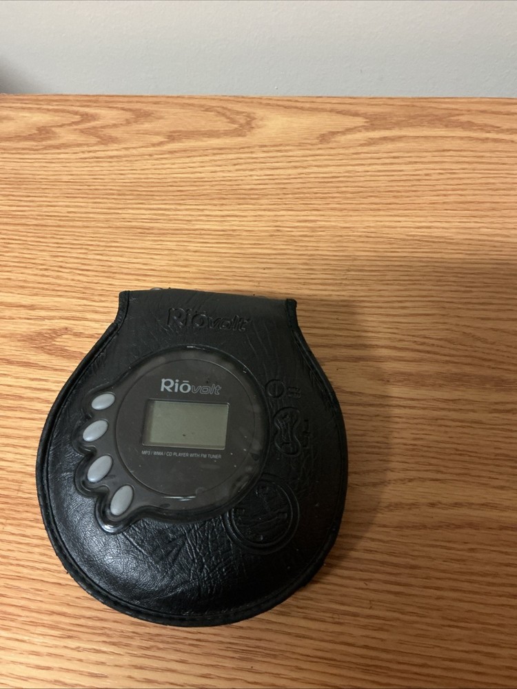 Riovolt SP250 Remote CD Player w/Leather Case READ UNTESTED