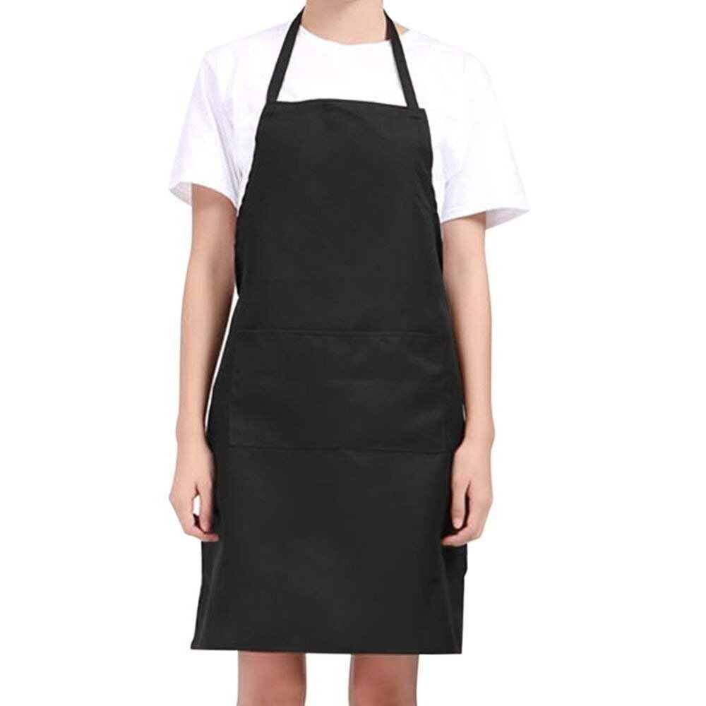 10 Pack Heavy Duty 210D Polyester Bib Aprons with Large Pocket Adjustable