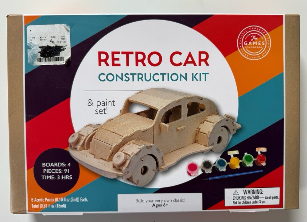 Retro Car Construction Kit, Toy Model