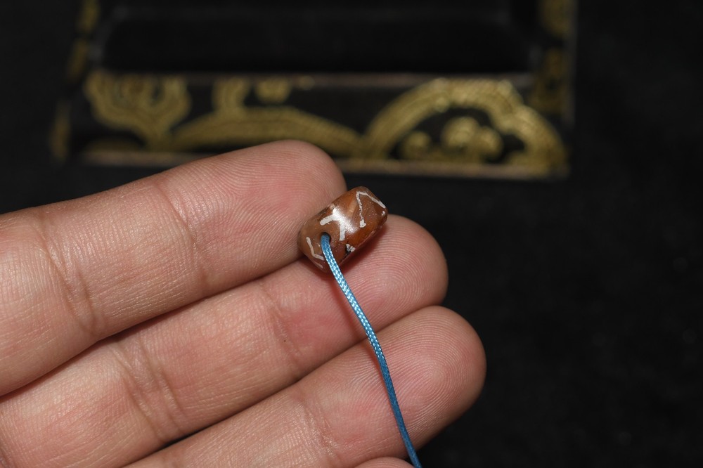 Extremely Rare Ancient Etched Carnelian Bead in good Condition with Rare Pattern