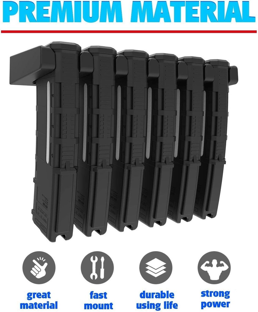 2-Pack Wall Mount,Mag Holder,Mag Storage Rack,Magazine Display,USA