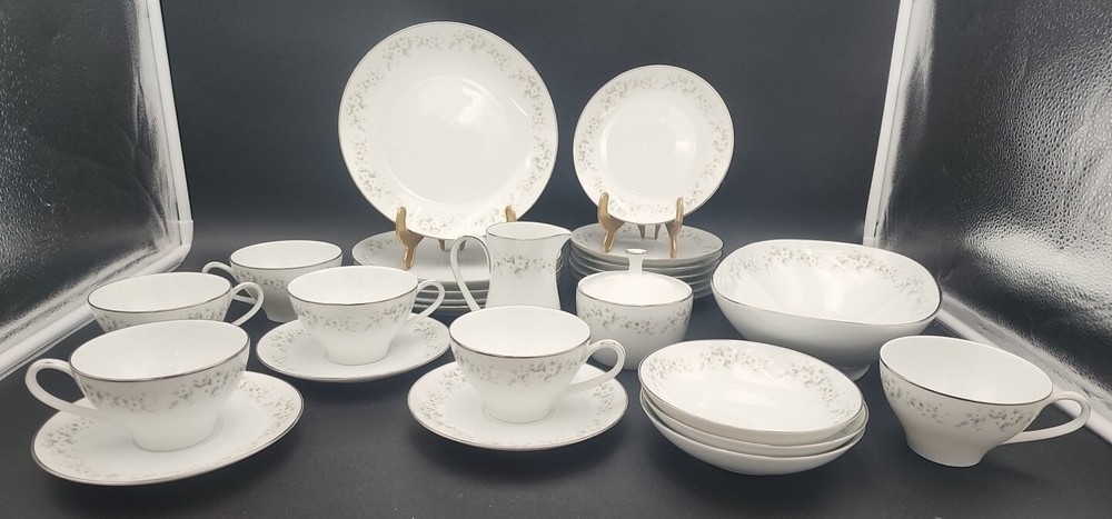 27 Pieces NORITAKE china "ANNABELLE" 6856 pattern "BEAUTIFUL"