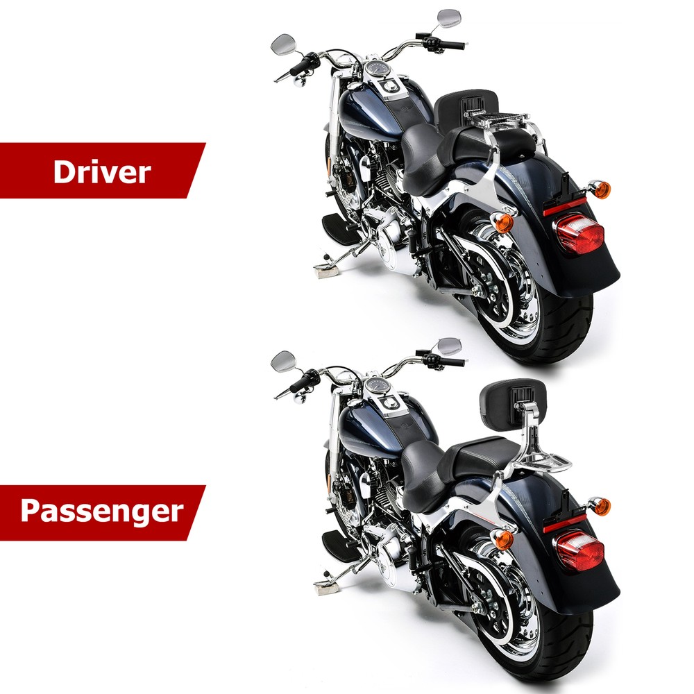 Multi Purpose Driver Passenger Backrest For Harley Springer Softail FXST Fat Boy