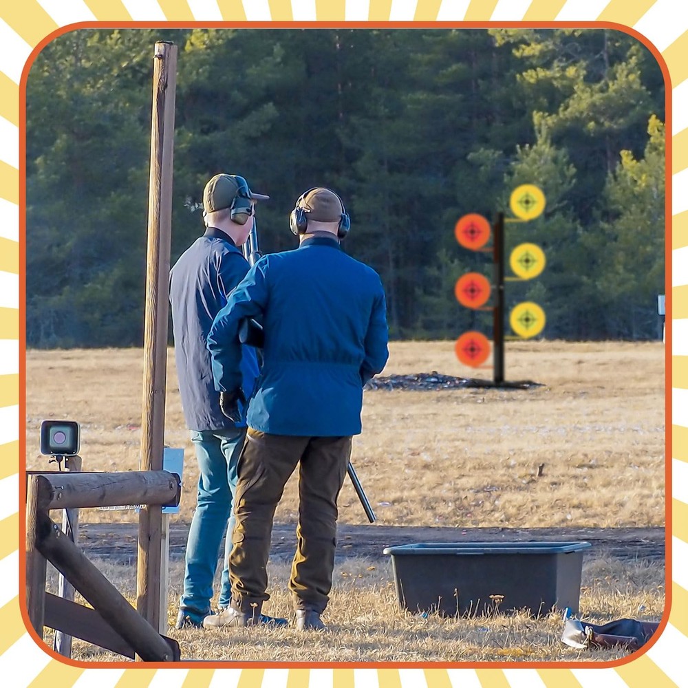 Dueling Tree Target Kit 6 Heavy Duty in 4" Diameter 3/8" Thickness 4 Inch
