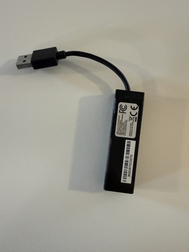 Amazon Basics USB 2.0 to 10/100 Ethernet Port LAN Internet Network Adapter, Blac