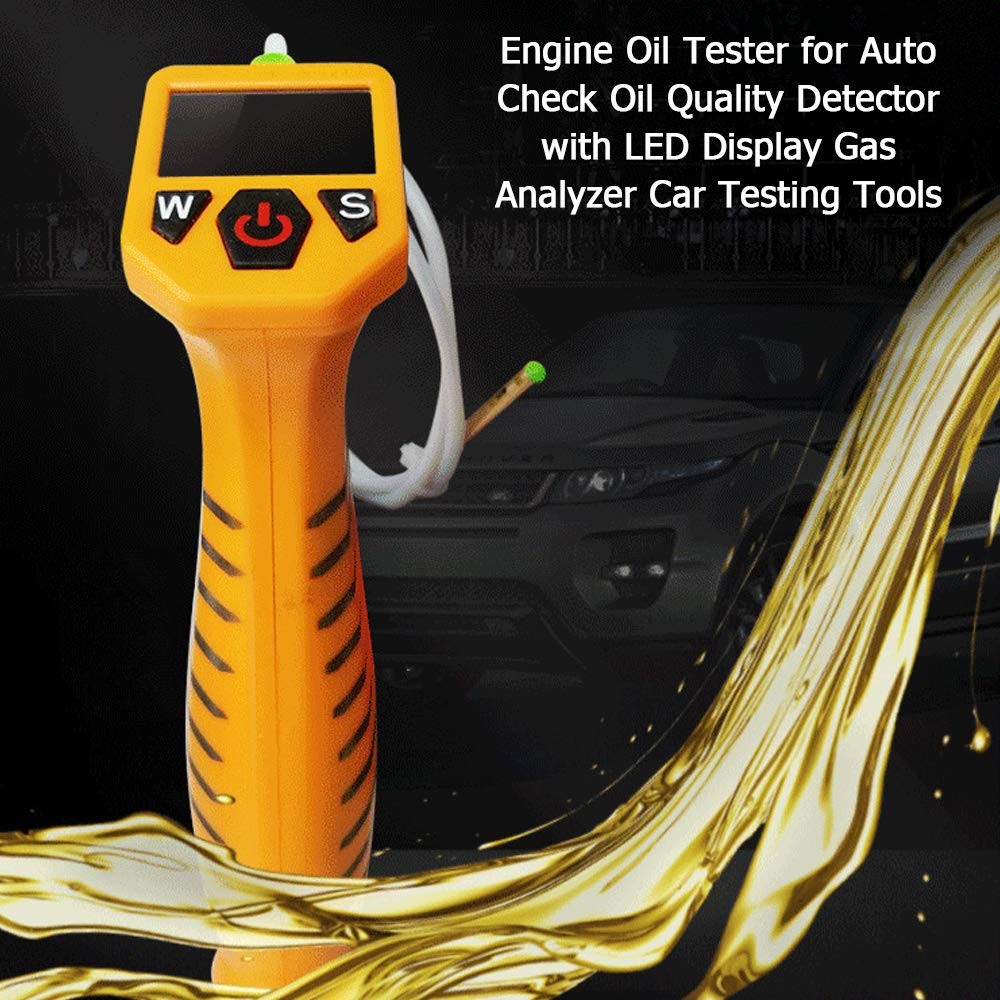 Engine Oil Tester for Auto Check Oil Quality Detector with LED Display Gas Analyzer...