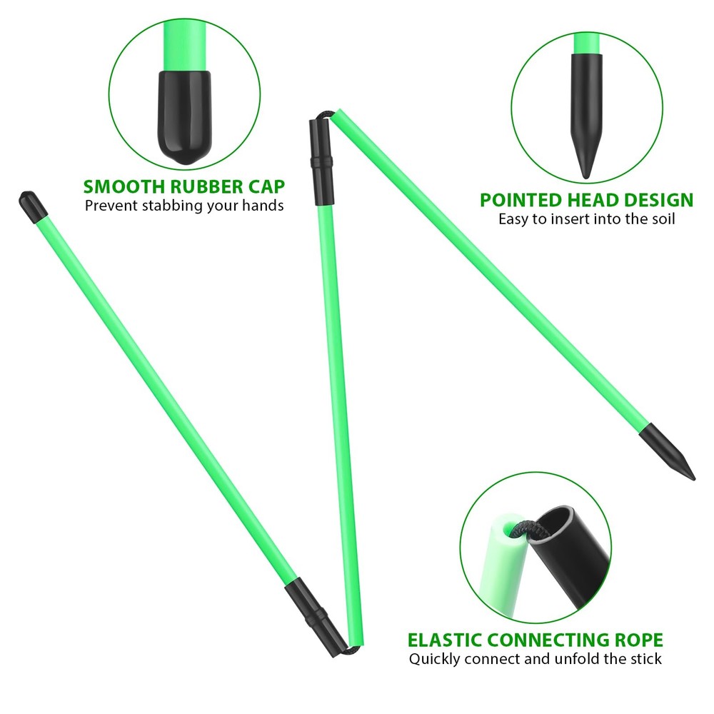 Golf Alignment Sticks 2 Packs 48" Foldable Alignment Stick Golf Training Aid ...