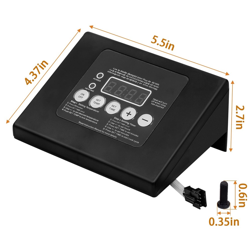 FBULWSEC 990050048 Digital Control Panel for Masterbuilt LED Display Black
