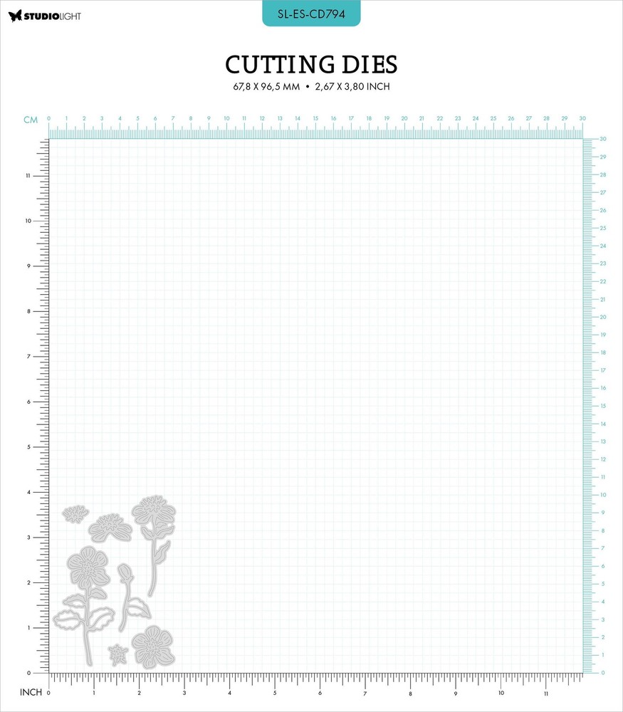 Studio Light Essentials Cutting Die-Nr. 794, Flowers - LESCD794