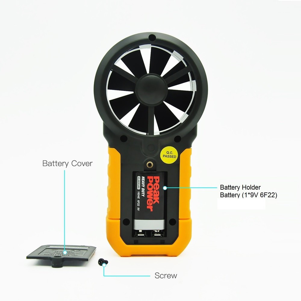 ViewTool MS6252A Multifunction Digital Anemometer Handheld LCD Electronic Wind S