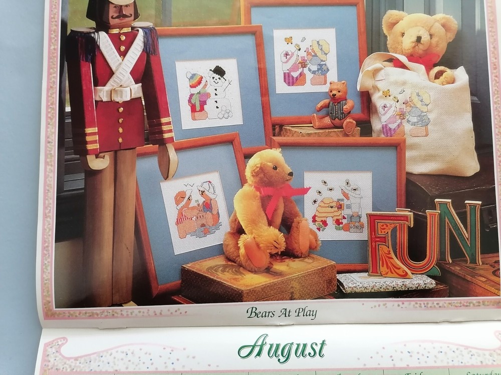 KEEPSAKE CALENDAR Cross Stitch patterns, 12 Designs - CRAFTWAYS, 1991