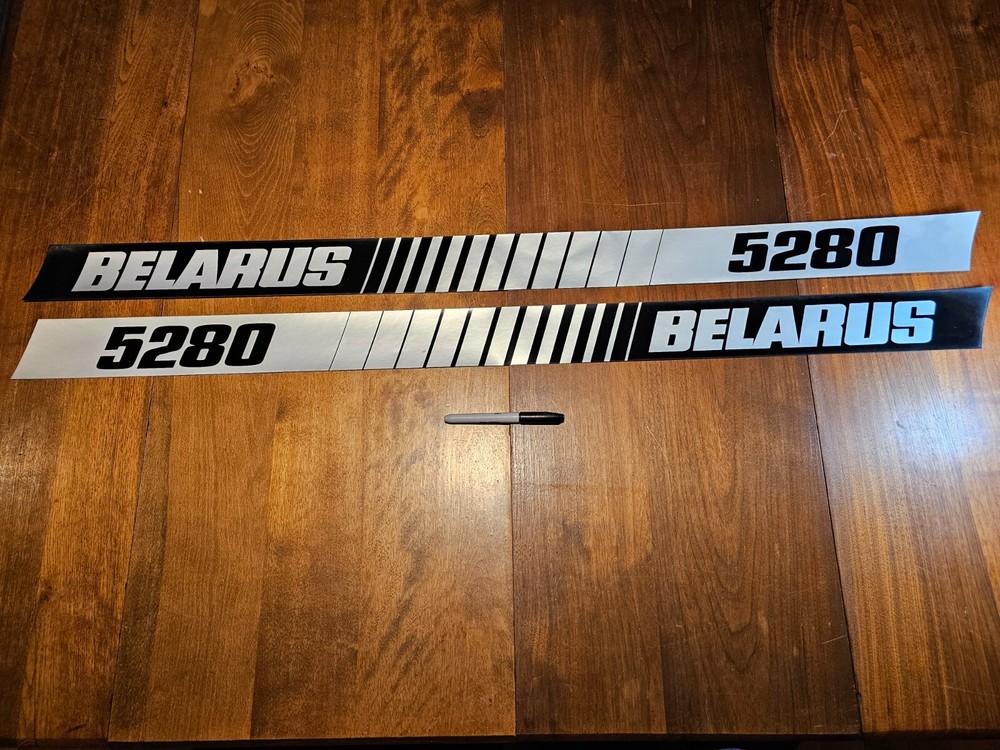 Belarus 5280 Tractor Hood Bonnet Decal Set NOS