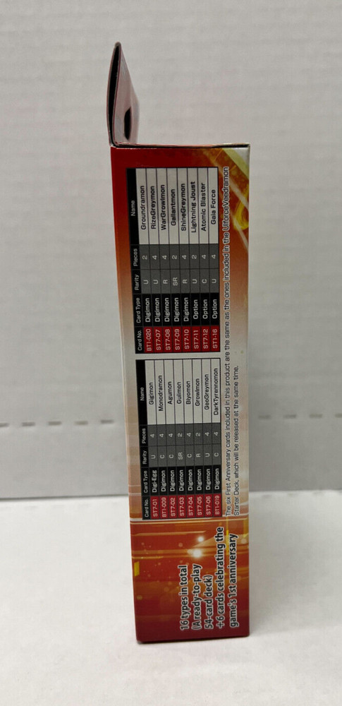 Digimon Card Game Starter Deck Gallantmon ST-7