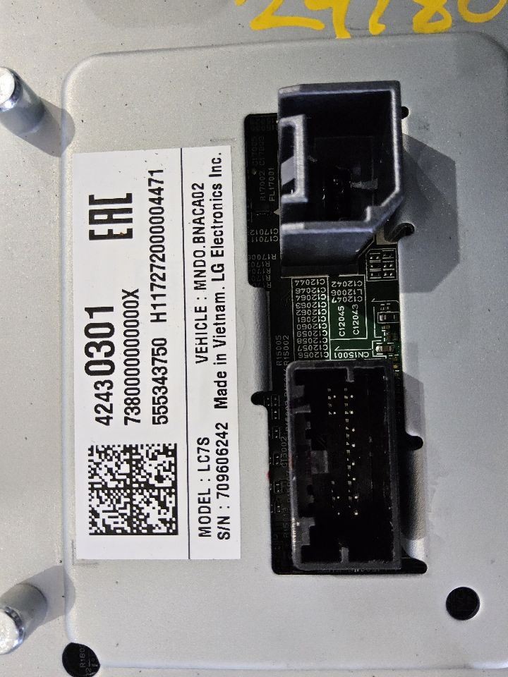 2016-2018 GMC Sierra Dash Mounted Display Screen Driver Info Display Opt IOB