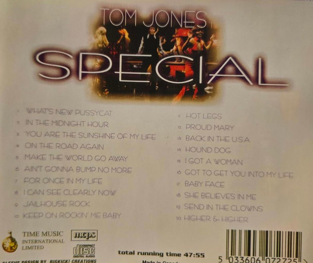Tom Jones - Special CD Album