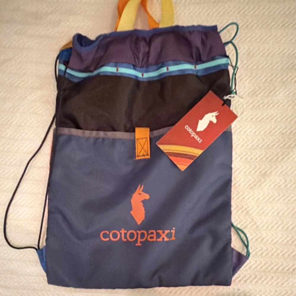 Cotopaxi Drawstring Hiking Daypack Multicolor Nylon Lightweight One Size
