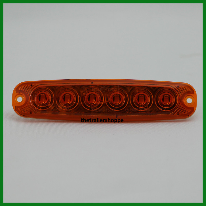 Ultra Thin Amber 6 LED Strobe Surface Mount Strobe Warning Surface Mount Light
