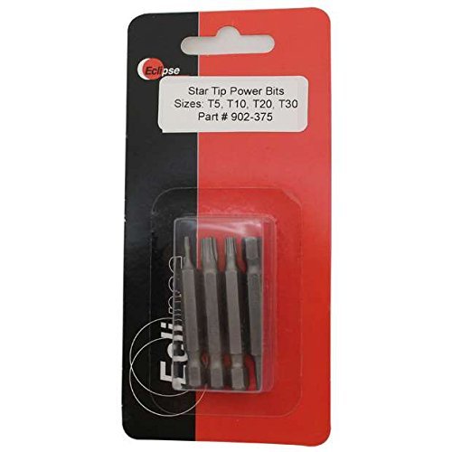 Eclipse 902-375 4 Pc Star Tip 1-15/16" Power Bit Set