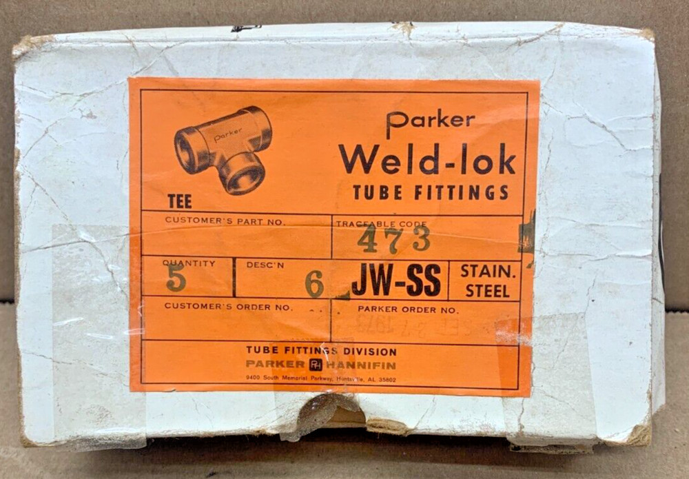 PARKER 6 JW-SS QTY 5