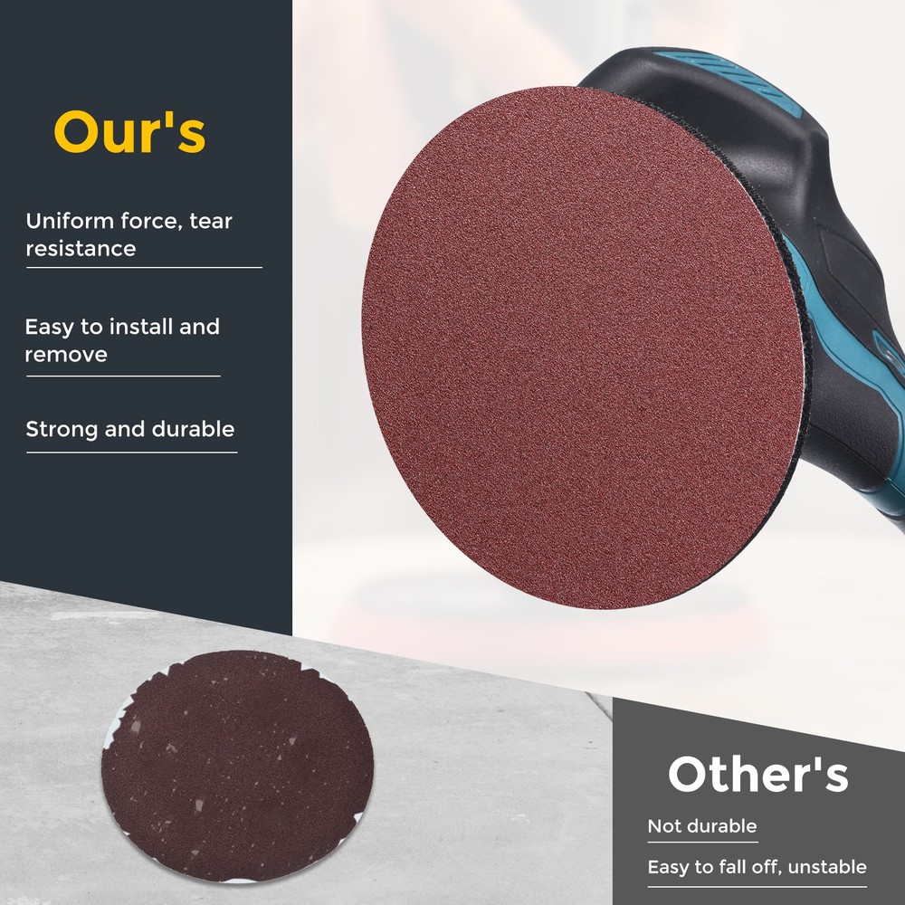 30 Pcs 7 Inch Sanding Disc 800 Grit Hook and Loop Sandpaper