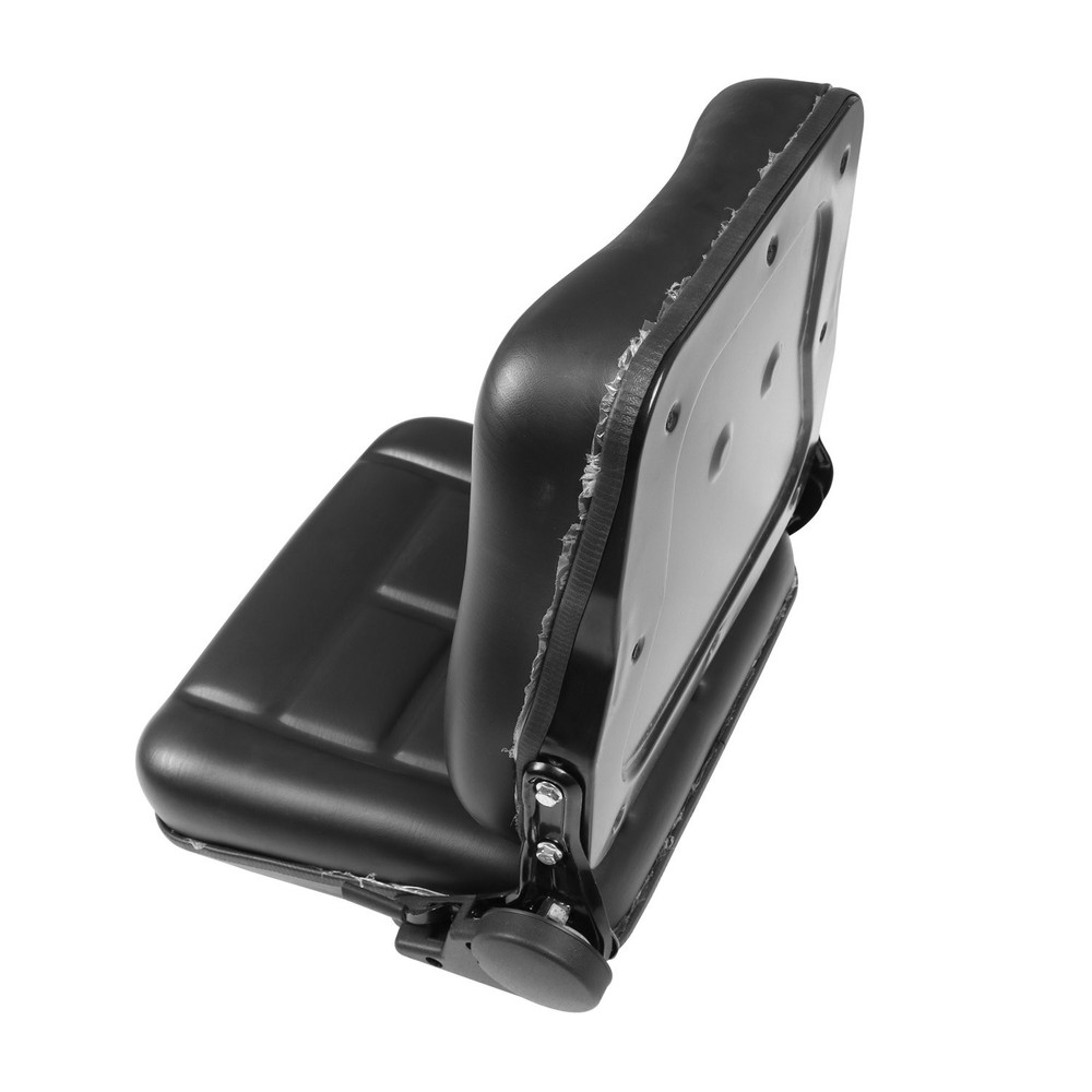 Universal Forklift Seat Fold Down Tractor Seat With Slide Black