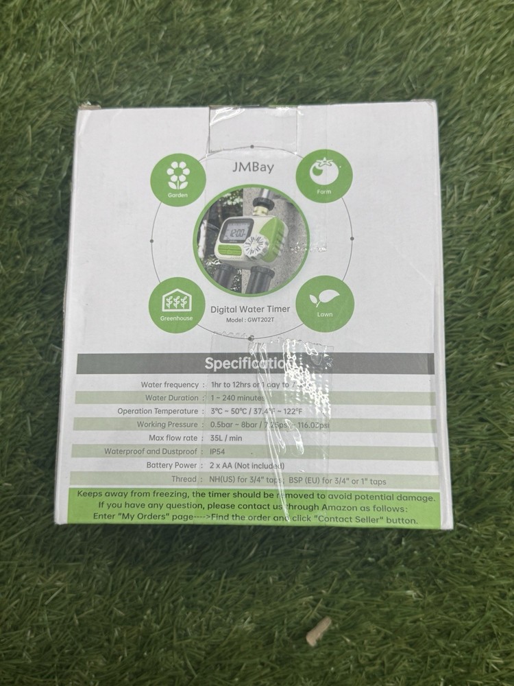 JMBay Water Timer Model: GWT202T 2 Zone
