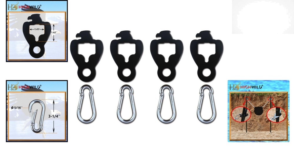 Versatile AR500 T-Post Target Hanger with Spring Hook - Easy Setup & Portable