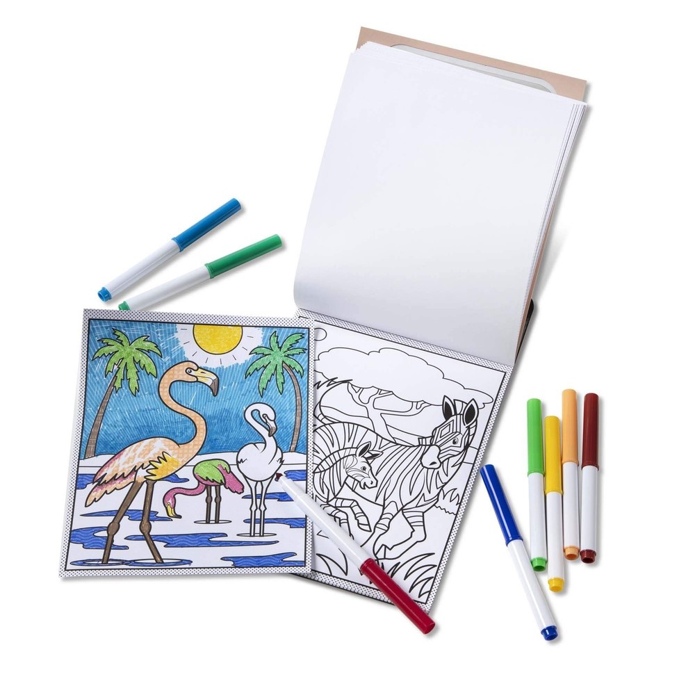 MELISSA & DOUG Magic Pattern Colouring Pad Wild Animals, 1 EA