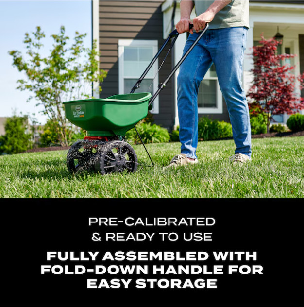 Scotts Turf Builder EdgeGuard Mini Broadcast Spreader 15-lb Capacity Compatible