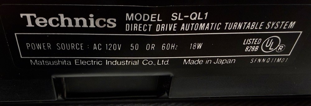 TECHNICS SL-QL1 | Vintage Quartz Linear Tracking Turntable – Good Condition,