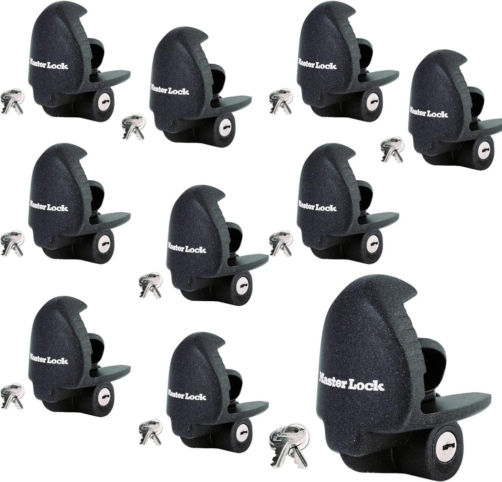 Master Lock - (10) Keyed Alike Universal Trailer Coupler Locks