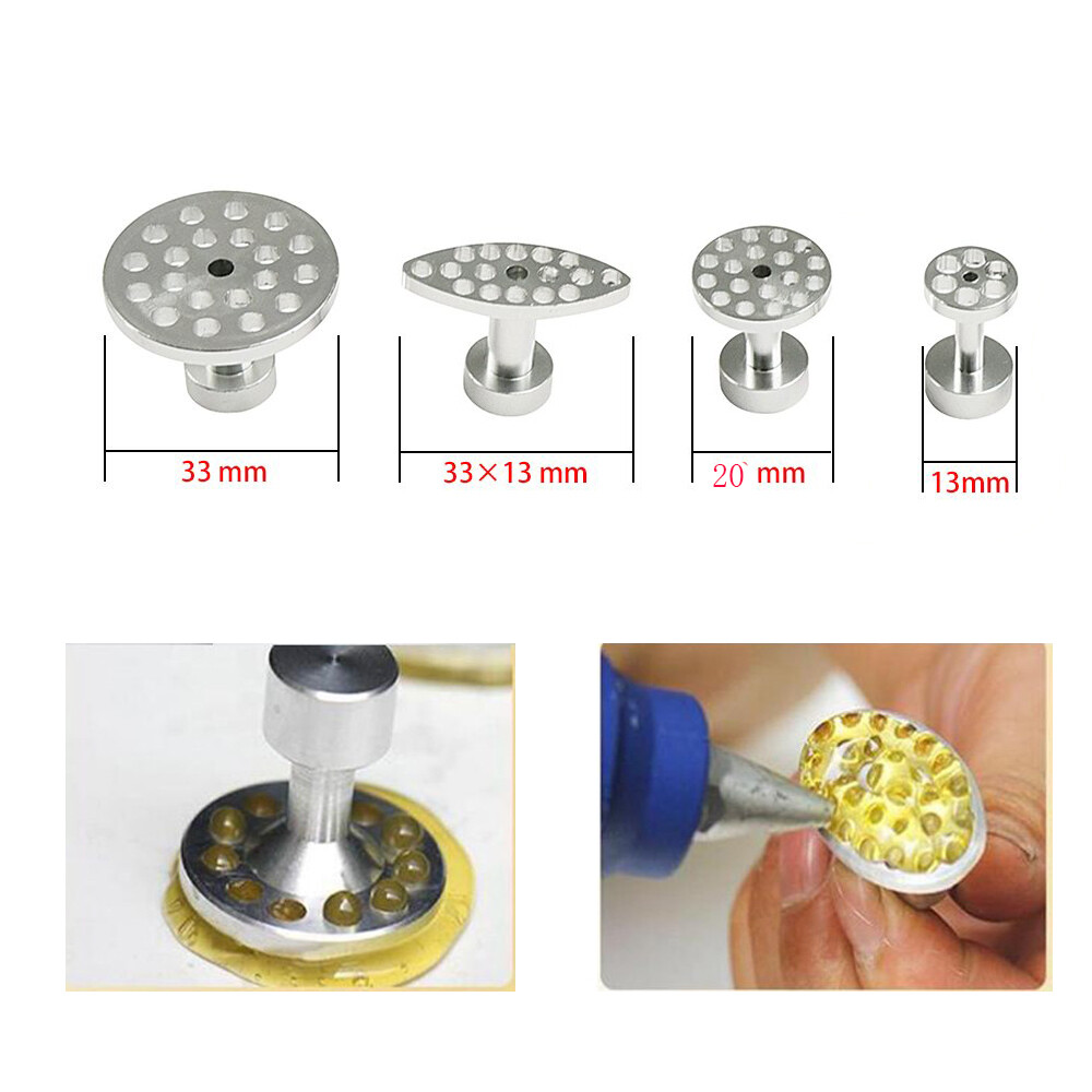 PDR - Aluminum Metal Glue Puller Tabs 8pcs, Paintless Dent Removal Tools