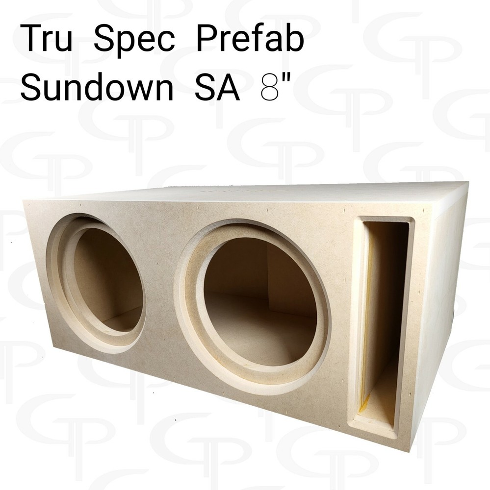 TRU SPEC Prefab Dual 8" Ported Subwoofer Enclosure Box Sundown SA 8"