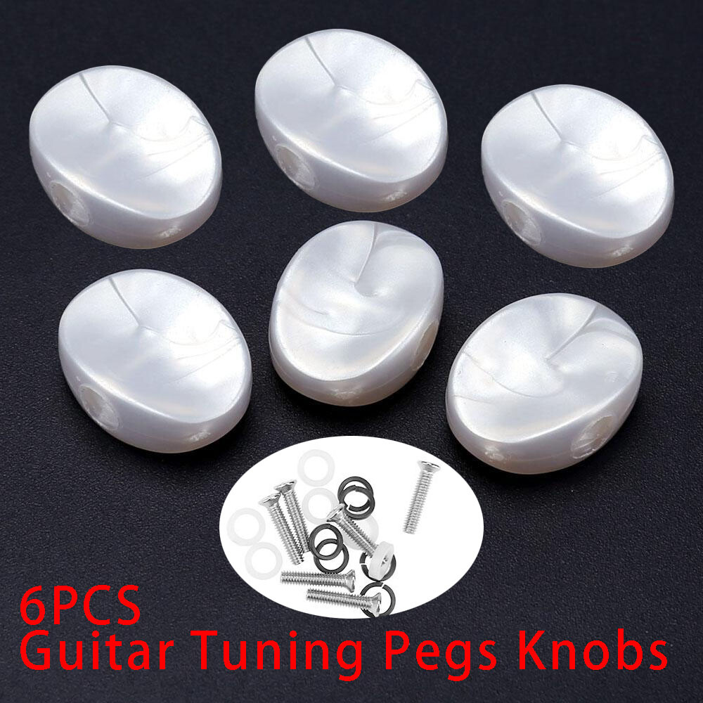 6PCS Guitar Tuning Pegs Tuners Machine Heads Replacement Button Knobs US