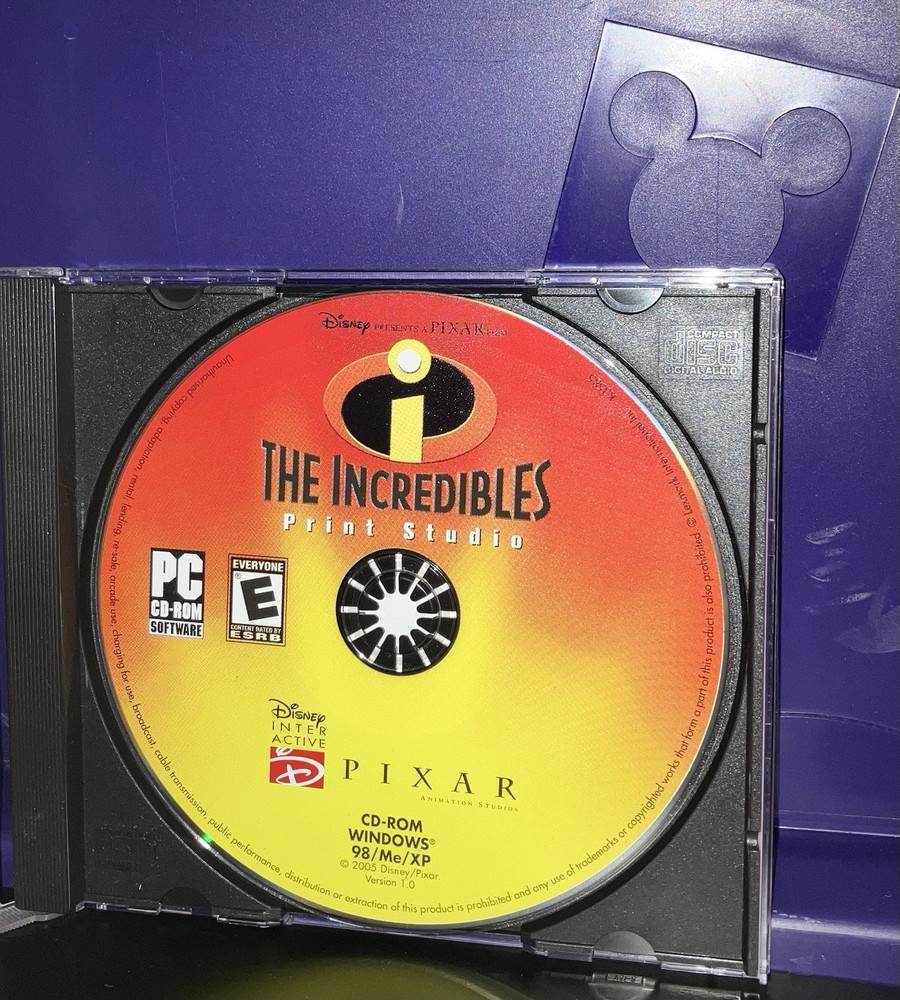 The Incredibles PC-CD ROM Print Studio 2005