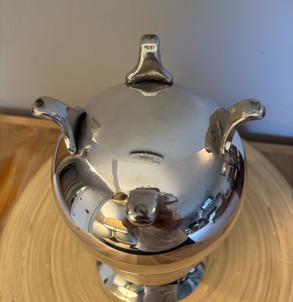 International Silver Footed Silverplate Water Pitcher