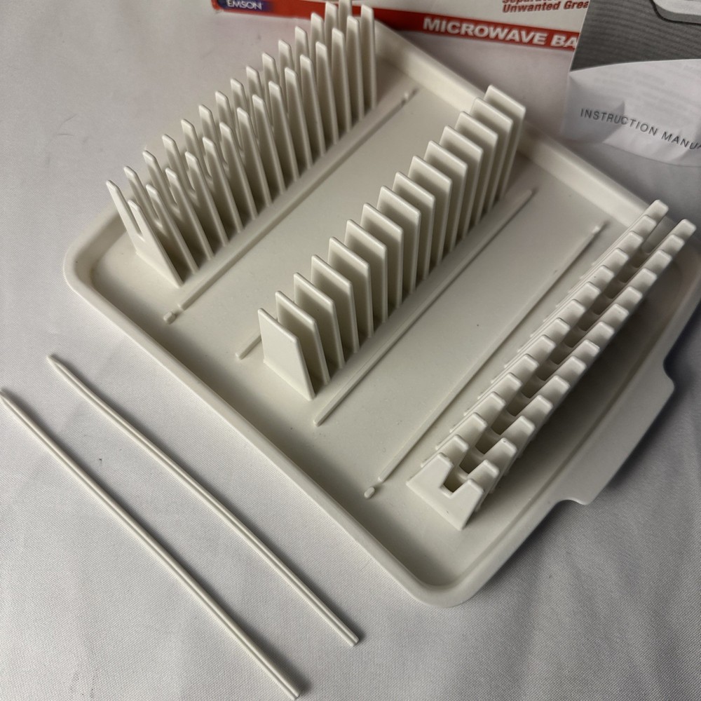 Emson Original Bacon Wave Microwave Bacon Tray Open Box