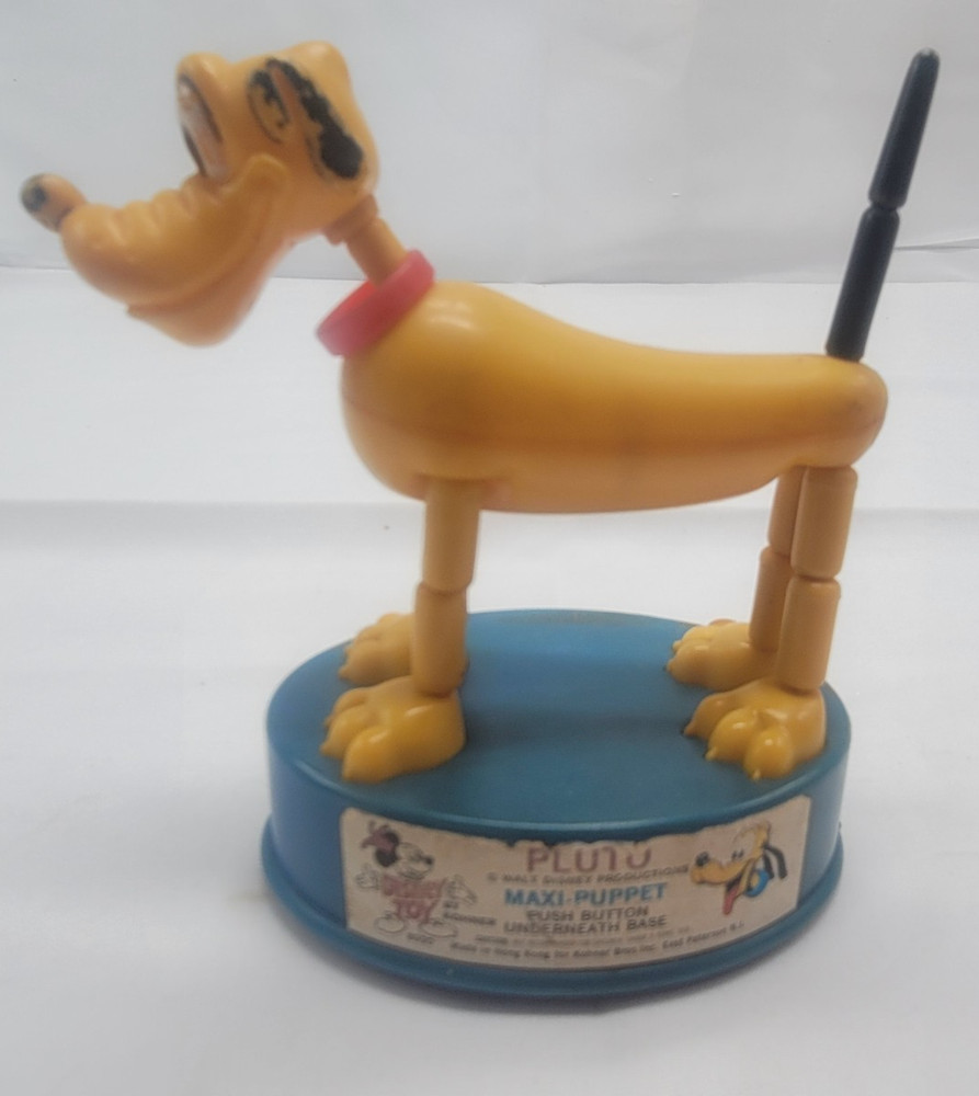 Vintage 1975 Pluto Maxi Push Up  Puppet Disney