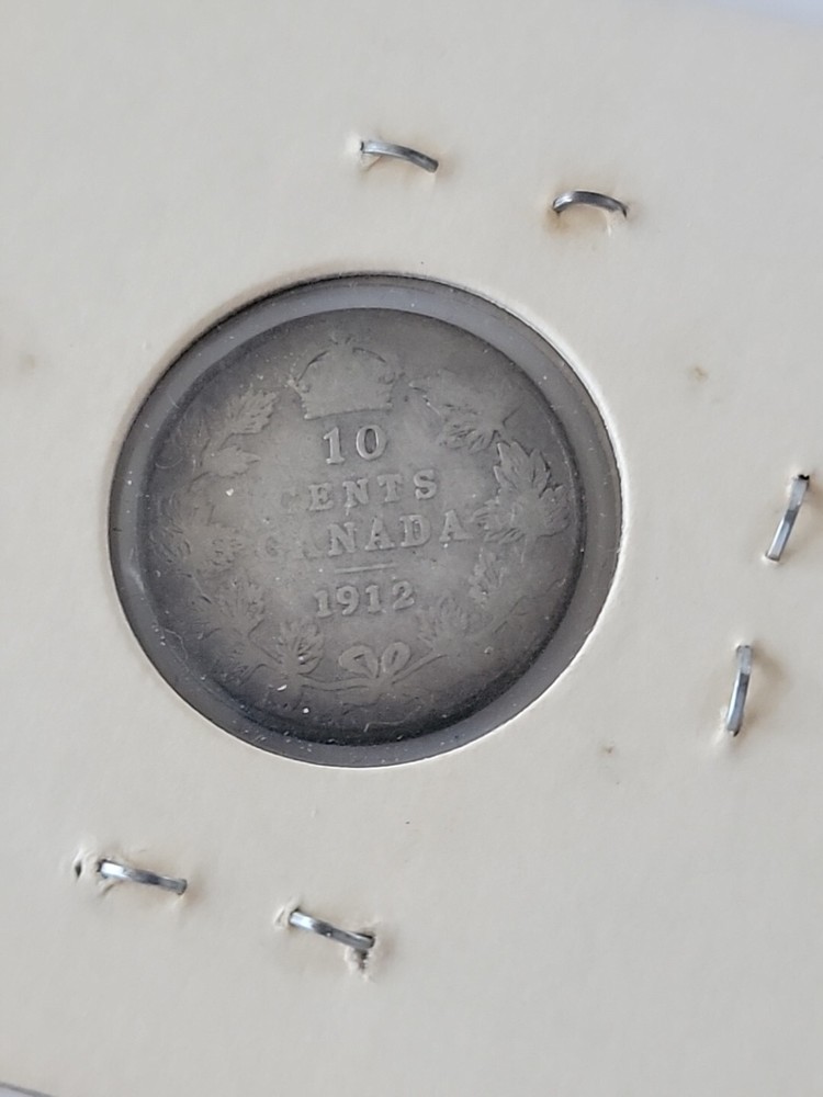 CANADA 1912 10 CENTS SILVER VERY NICE CONDITION 1939