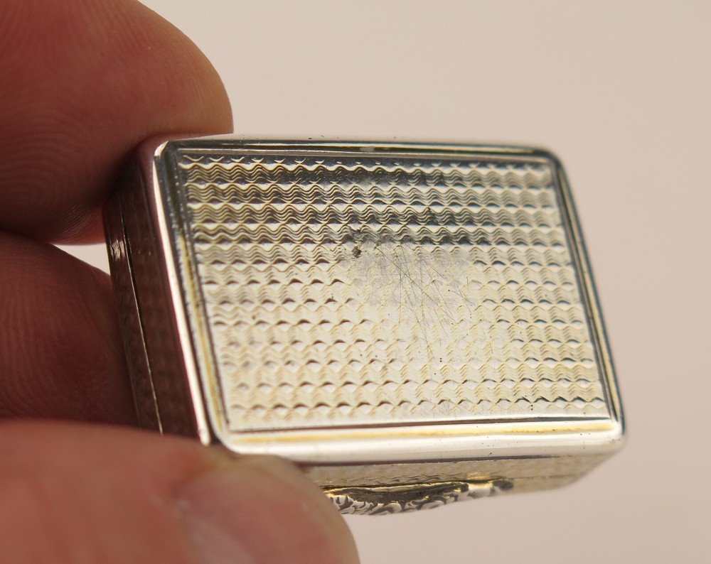 Victorian silver vinaigrette. Nathaniel Mills, Birmingham 1839