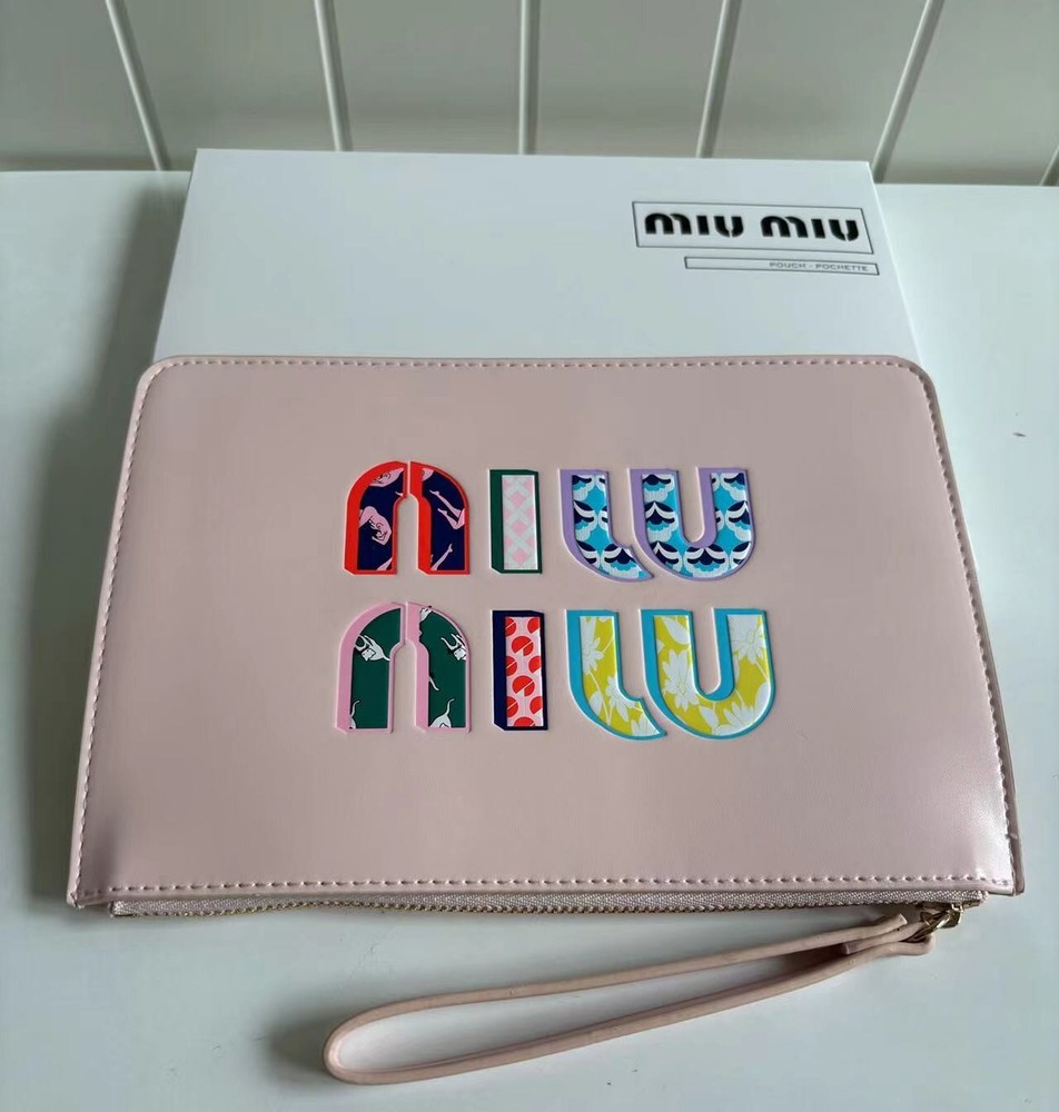 Miu miu Pink phone Pouch handstrap Beauty Gift