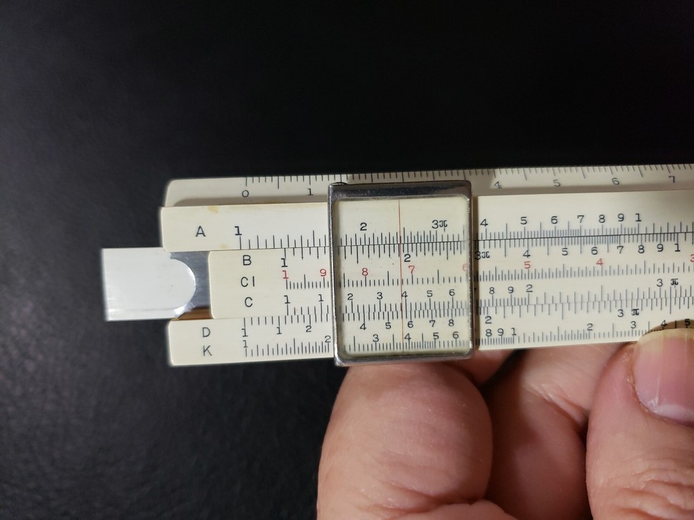 Eagle 202 6" Pocket Slide Rule-1.K-2-with leather case