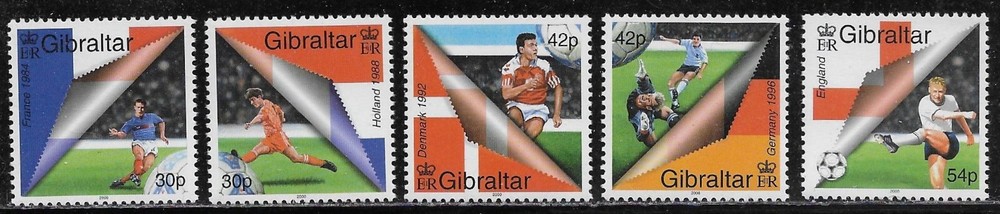 Gibraltar Scott #'s 832 - 836 MNH