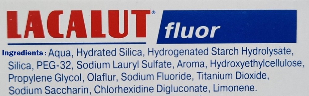 8 Pack Lacalut Fluor Toothpaste 75 ml