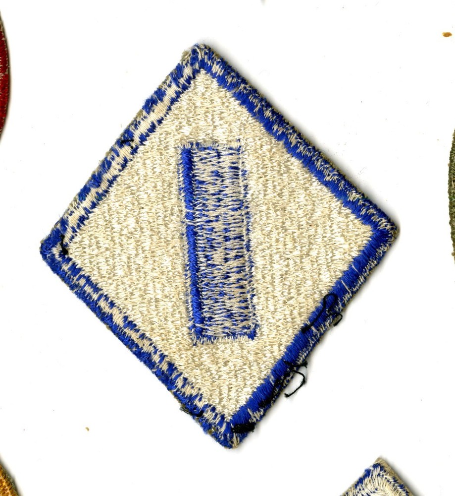 1st Service Command White Back Patch WWII Vintage New England
