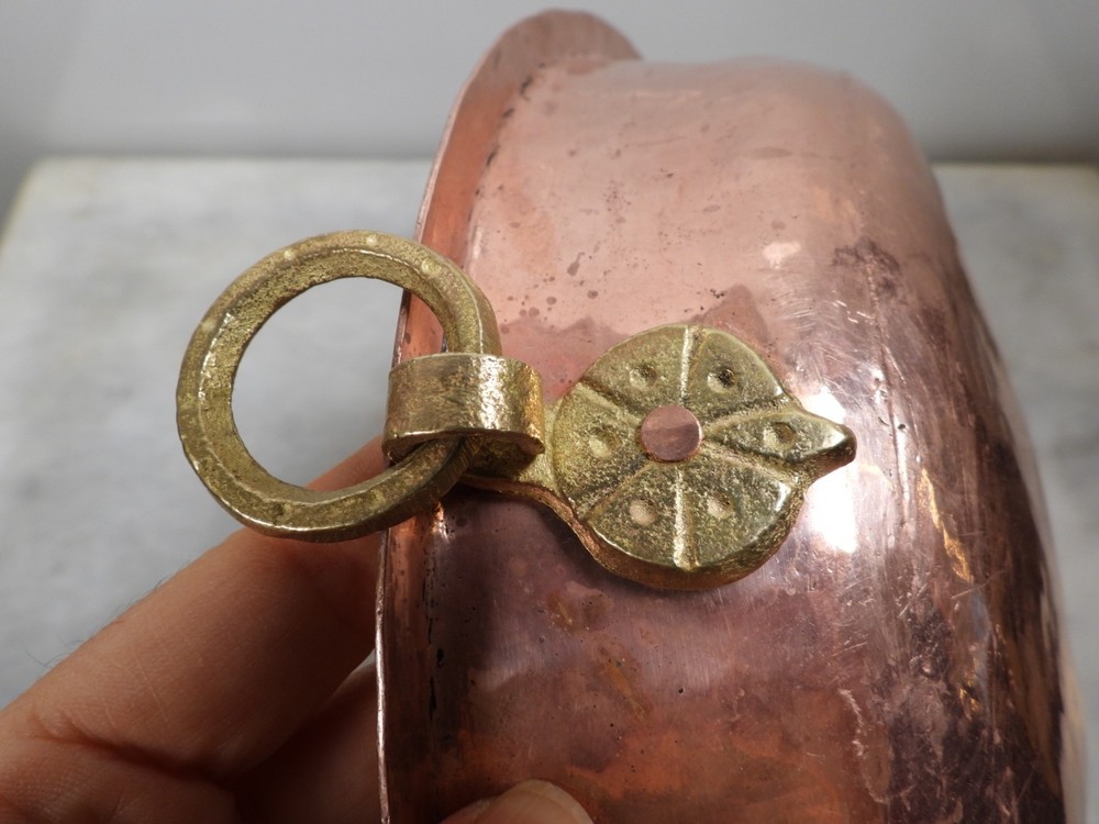 Vintage Handmade Copper Shallow Bowl