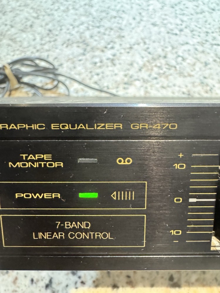 Vintage Pioneer Graphic Equalizer GR-470 7 Band Linear Control Tested Working